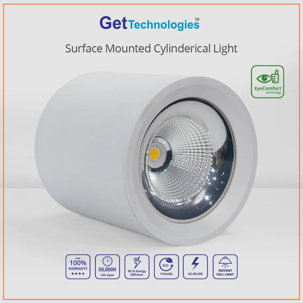 Surface Mounted Cylindrical Light
